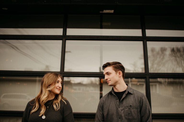 Downtown Clarkston Engagement photos | Michigan Engagement Photographer