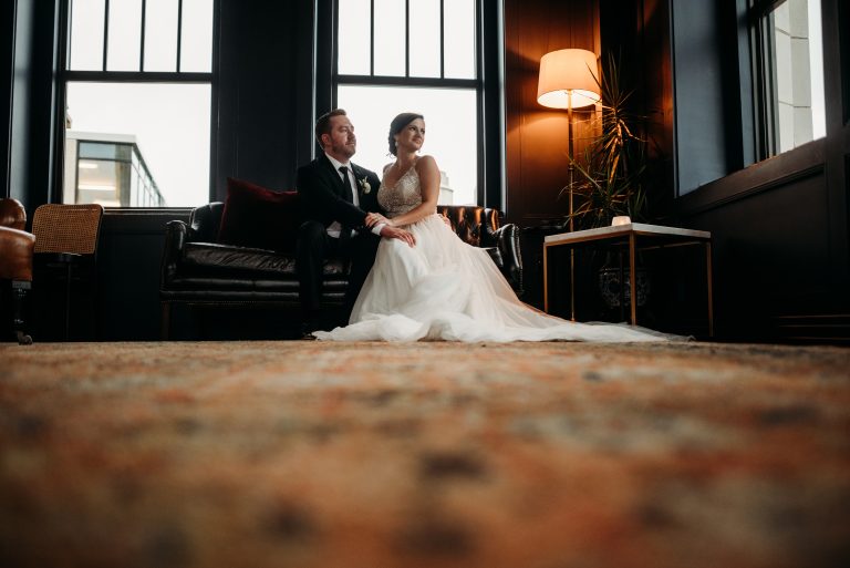 An Intimate Detroit Rooftop wedding at the Monarch Club